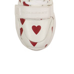 Women's Regis Heart Print High-Top Sneakers // White (US: 6.5)