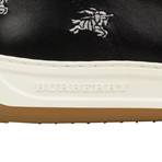 Men's 'Timsbury' Knight Embroidered Sneakers // Black (US: 5)