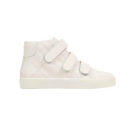 Women's 'Sturrock' Perforated High-Top Sneakers // White (US: 5)