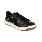 Men's 'Timsbury' Knight Embroidered Sneakers // Black (US: 5)