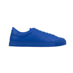 Men's Perforated Check Leather Sneakers // Blue (US: 5)