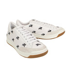Men's 'Timsbury' Knight Embroidered Sneakers // White (US: 5)