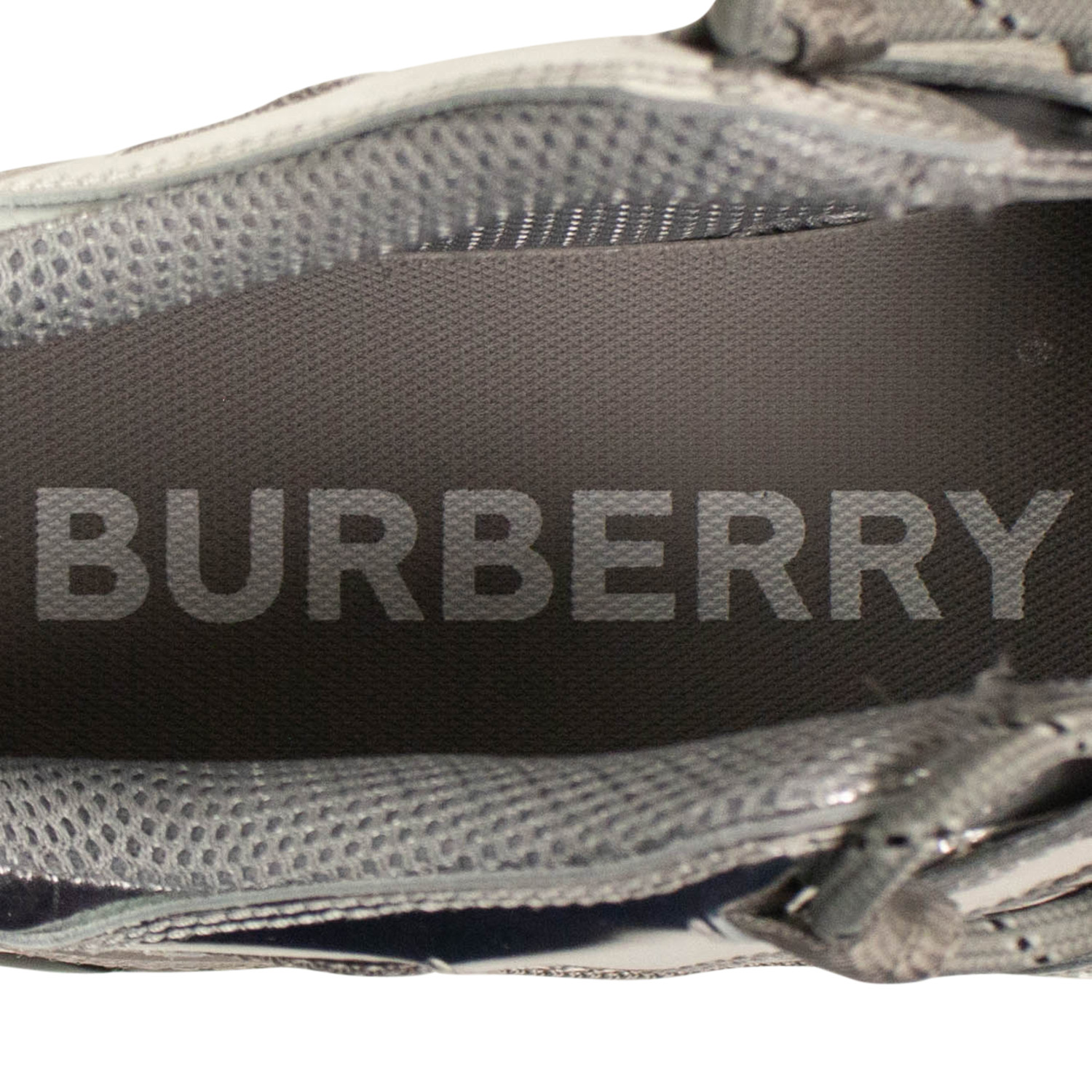 Women s Metallic Leather Union Sneakers Silver US 5.5 Burberry Touch of Modern