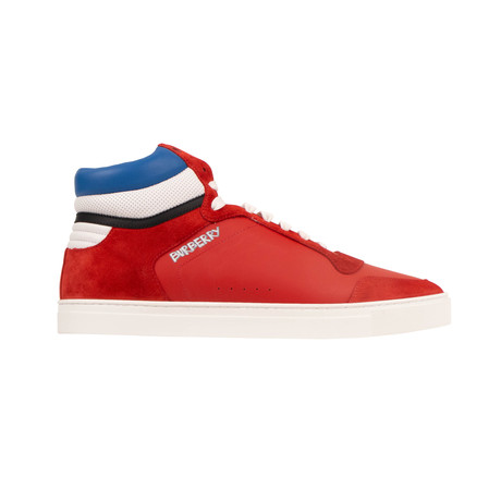 Men's Leather 'Reeth' High-Top Sneakers // Red (US: 5)