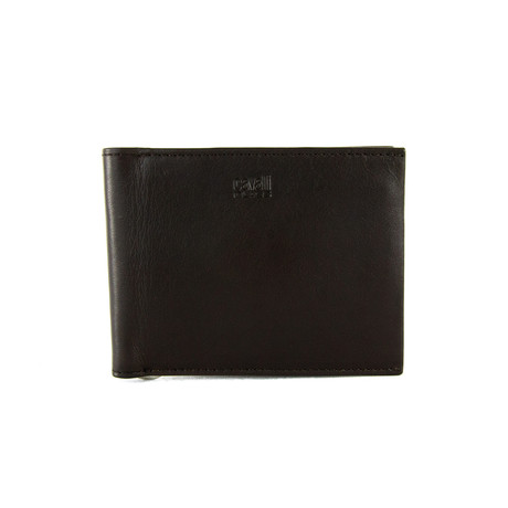 Smooth Money-Clip Bi-Fold Wallet // Brown