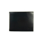 Smooth Bi-Fold Wallet // Black