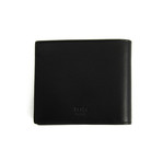 Fendi // Gold Eye Bi-Fold Wallet // Black