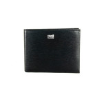Textured Bi-Fold Wallet // Black