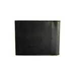 Smooth Money-Clip Bi-Fold Wallet // Black