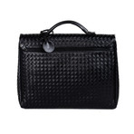 Bottega Veneta // Woven Leather Handbag // Black