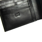 Smooth Bi-Fold Wallet // Black