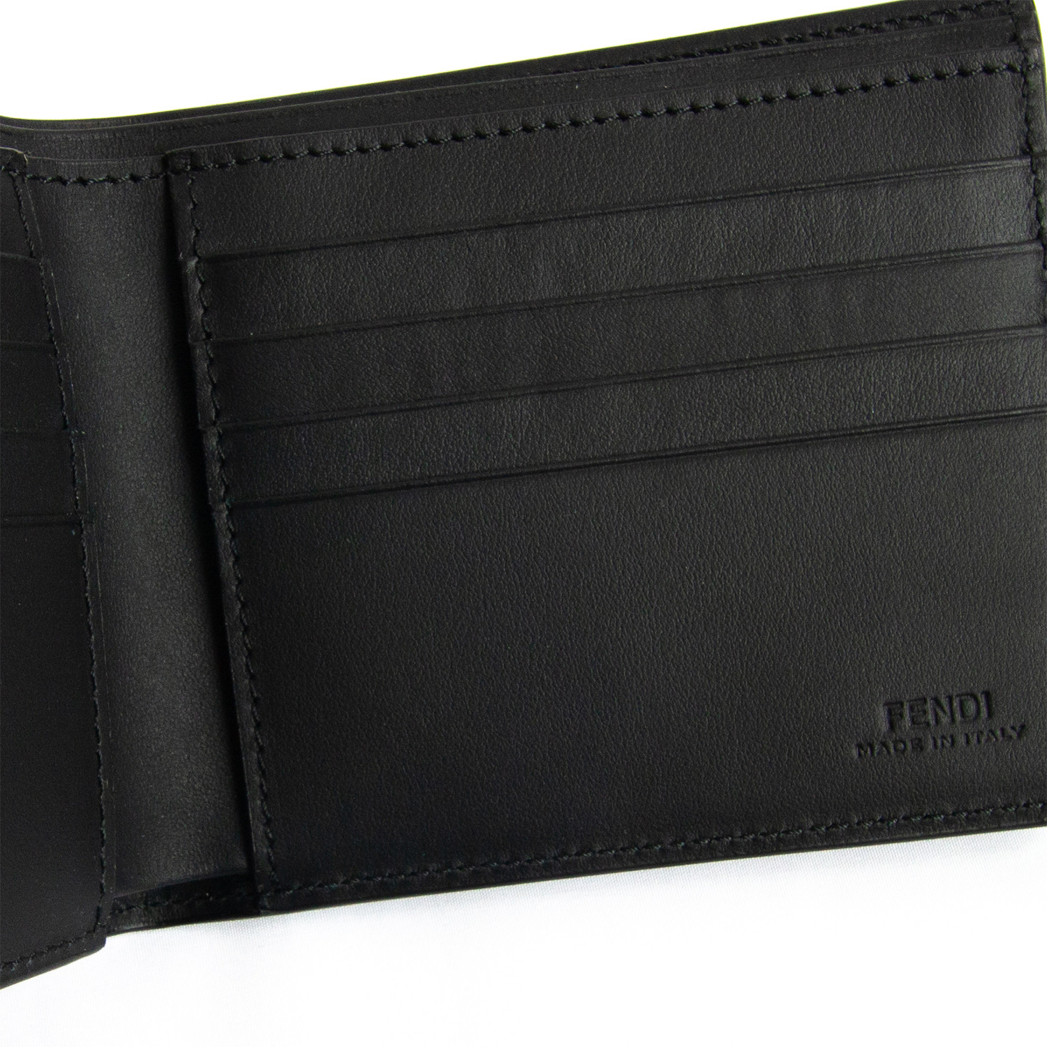 Fendi // Embossed Eyes Bi-Fold Wallet // Black - Designer Bags, Wallets ...