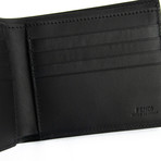 Fendi // Embossed Eyes Bi-Fold Wallet // Black