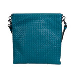 Bottega Veneta // Woven Leather Handbag // Blue