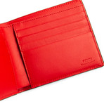 Fendi // Contrast Eyes Bi-Fold Wallet // Black