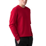 Merino Wool Crew Neck Sweater // Classic Red (M)