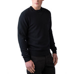 Wool V-Neck Sweater // Black (XL)