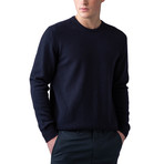 Wool Crew Neck Sweater // Navy (2XL)