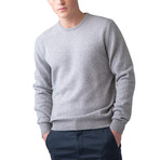 Cashmere Crew Neck Sweater // Silver (L)