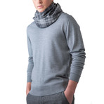 Merino Wool Crew Neck Sweater // Light Gray (L)