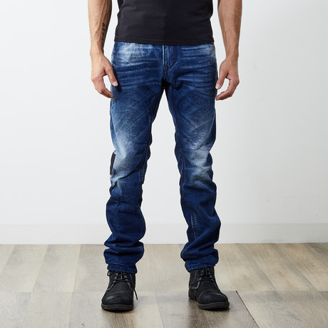 Thavar II Slim Skinny Jeans // Dark Blue // 32" Inseam (26WX32L)