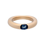 Cartier 18k Yellow Gold Ellipse Sapphire Ring // Ring Size: 4.75 // Pre-Owned