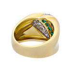 Salvini 18k Two-Tone Gold Diamond + Emerald Ring // Ring Size: 6.75 // Pre-Owned