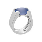 Cartier 18k White Gold Chalcedony Ring // Ring Size: 6.75 // Pre-Owned