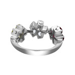 Zoccai 18k White Gold Diamond Quartz Ring // Ring Size: 6.5 // Pre-Owned