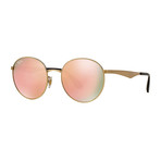 Ray-Ban // Unisex Round Sunglasses // Gold + Copper
