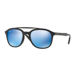 Ray-Ban // Men's Aviator Sunglasses // Black + Blue