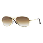 Ray-Ban // Men's Aviator Sunglasses // Gold