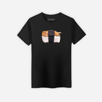 Sushi Cat T-Shirt // Black (XL)