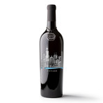 Chicago Skyline Etched Wine