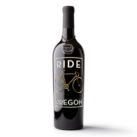 Ride Oregon Etched Wine