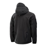 2 In 1 Softshell Jacket + Fleece Layer Jacket // Black (3XL)