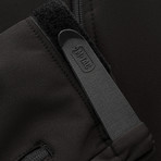 2 In 1 Softshell Jacket + Fleece Layer Jacket // Black (2XL)