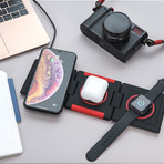 Unravel AW+ // 3 Panel Wireless Charger + Travel Case (Glow)