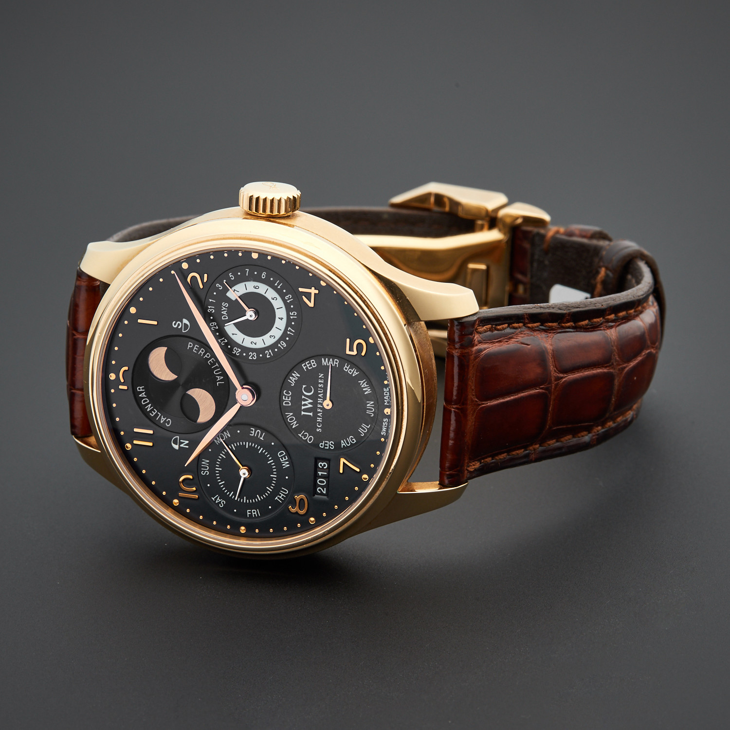 IWC Portuguese Perpetual Calendar Automatic IW502103 Pre Owned Outstanding Timepieces IWC Portuguese Perpetual Calendar Automatic IW502103 Pre Owned Outstanding Timepieces