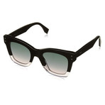 Men's 0237 Sunglasses // Black + Pink + Green