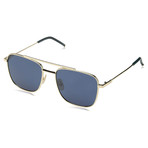 Fendi // Men's Blue Avio Sunglasses // Rose Gold II