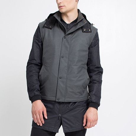 Daniel // Men's Jacket // Black + Charcoal (S)
