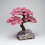 The Love Tree I // Custom Designed // Genuine Rose Quartz + Amethyst Matrix