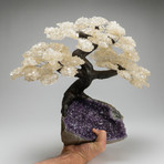 The Energy Tree // Custom Designed // Genuine White Quartz Tree + Amethyst Matrix