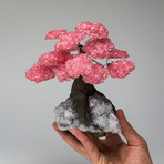 The Soothing Tree // Genuine Rose Quartz Tree + White Quartz Matrix // Large