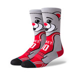 Clutch The Bear Socks // Red (L)