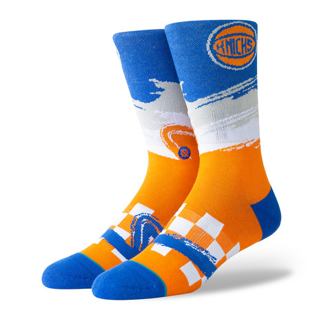 Knicks Wave Racer Socks // Orange (L)