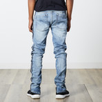 Distressed Denim Pants // Light Indigo (S)