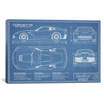 Corvette (C7) Stingray // Blueprint (18"W x 12"H x 0.75"D)