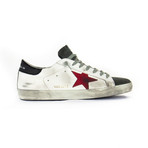 Golden Goose // Sneakers // White + Red (Euro: 38)